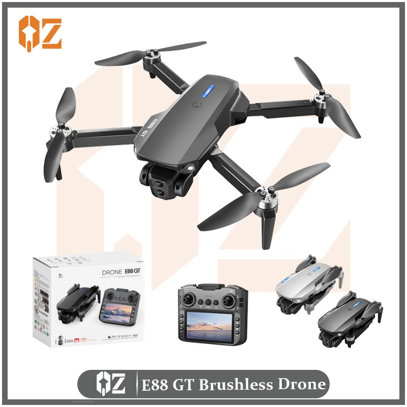 E88 GT Brushless Drone with HD Camera, Optical Flow Positioning, FPV RC Quadcopter, Screen Remote Control