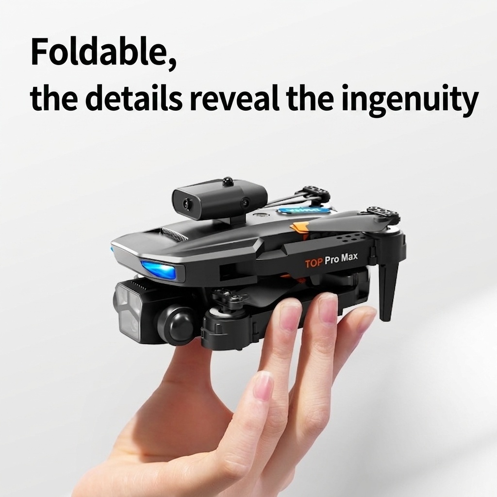 P10 MAX PRO 8K Drohne mit Dreifachkamerasystem, optischer Flusspositionierung, intelligenter Hindernisvermeidung, faltbarer Quadcopter