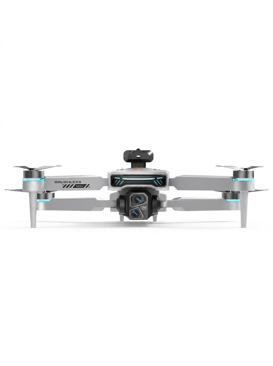 Dron RC plegable Z105 con control remoto de pantalla de 4,3 pulgadas, cámara antivibración, posicionamiento por flujo óptico y motor sin escobillas.