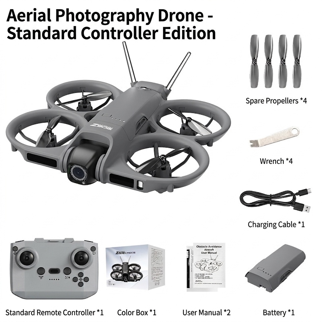 Z906 FPV-Drohne mit 4,3-Zoll-Bildschirmsteuerung, HD-Kamera, optischer Flusspositionierung und intelligenter Hindernisvermeidung