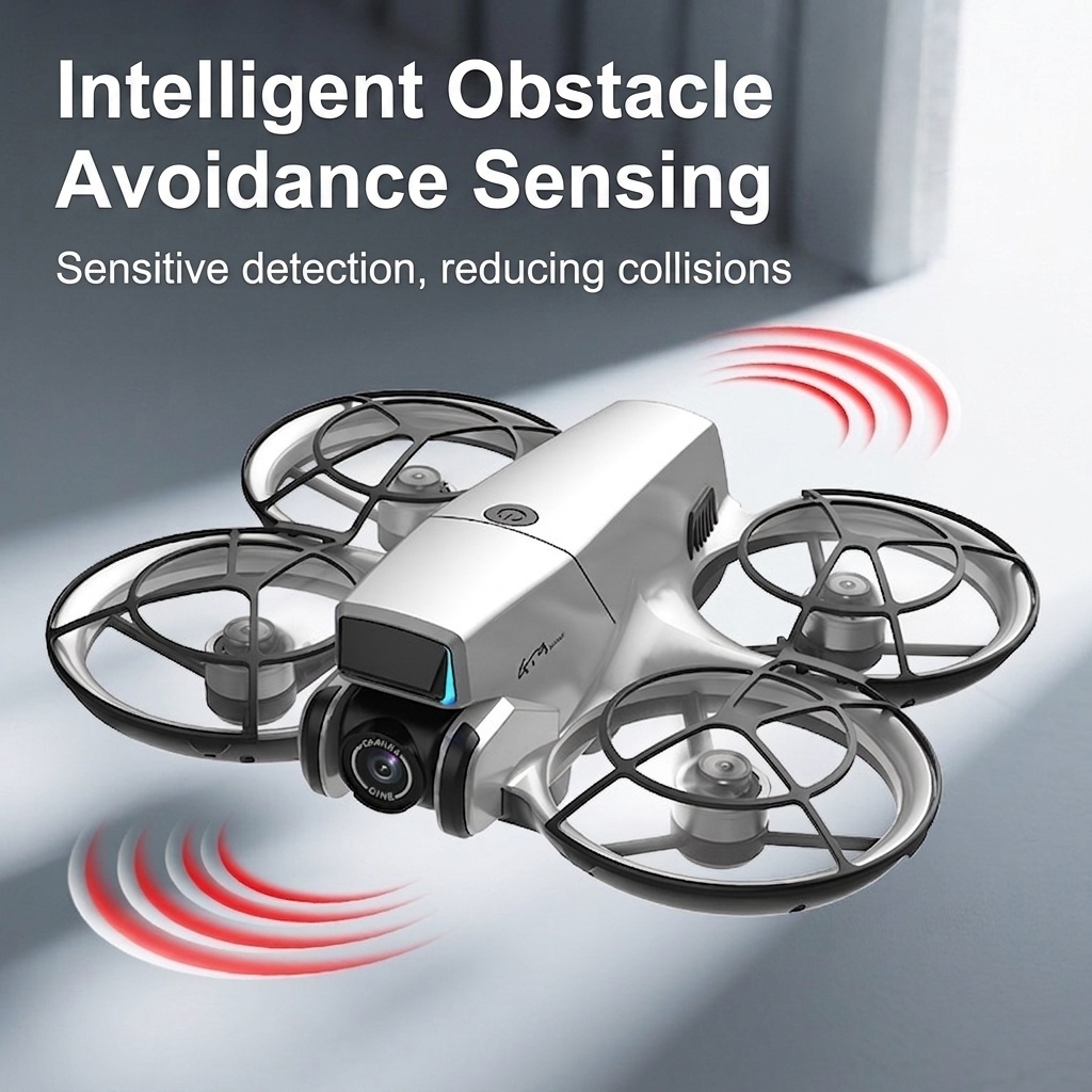 Dron GT9 controlado por pantalla con cámara HD, evitación inteligente de obstáculos, posicionamiento por flujo óptico, cuadricóptero RC plegable.