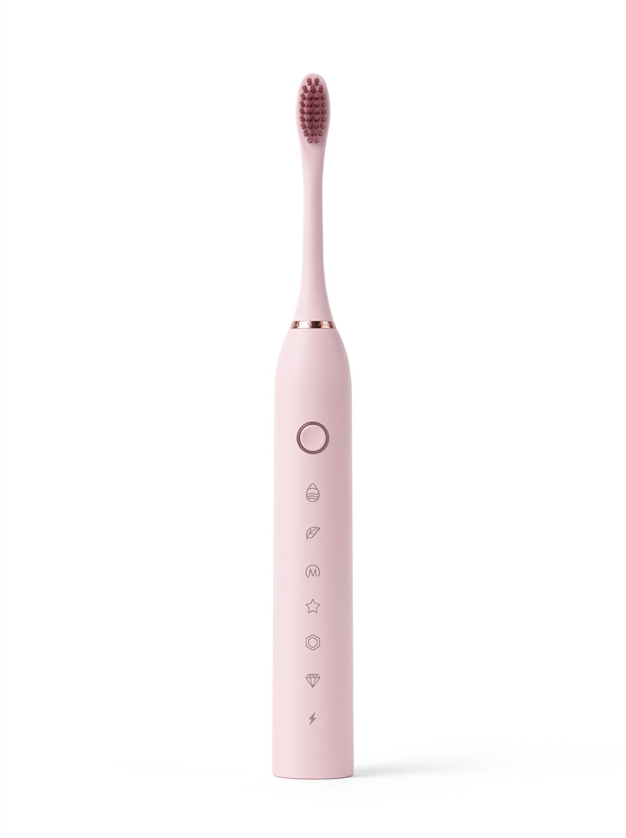IPX7 Waterproof Sonic Electric Toothbrush, 6 Modes, USB Rechargeable, 60-Day Battery