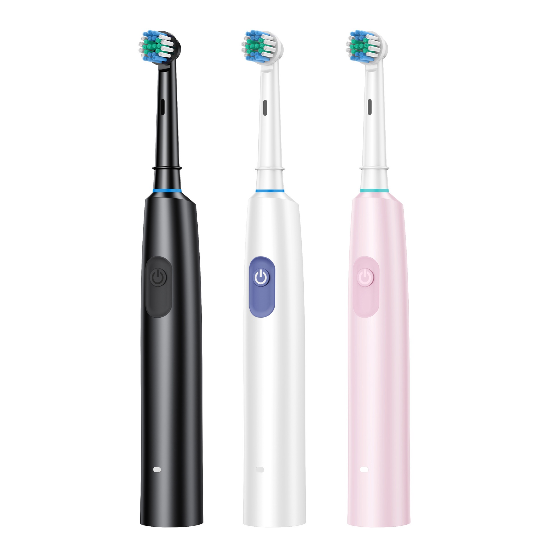 Rechargeable Acoustic Motor Electric Toothbrush with 2-Minute Timer, 8 Heads