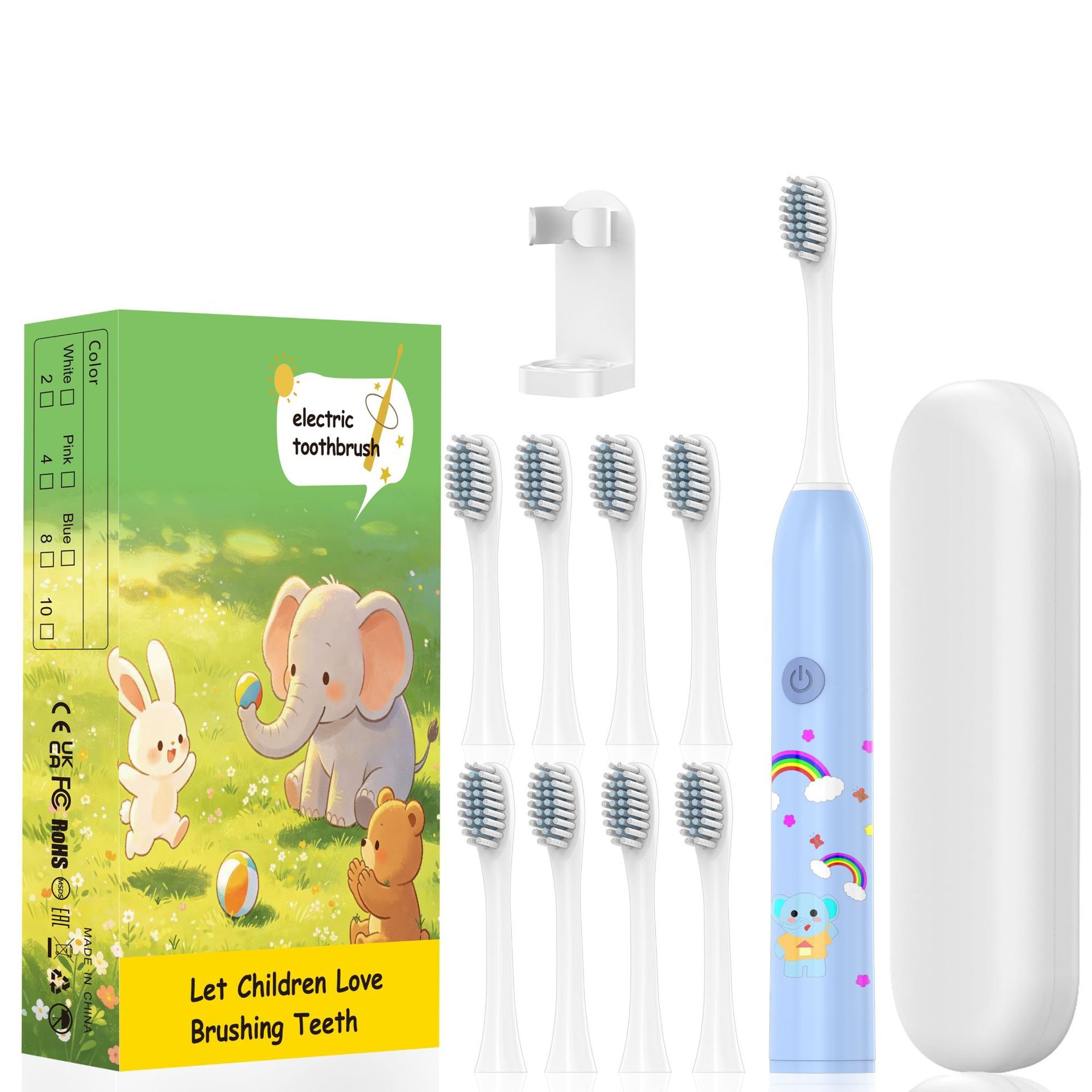 Playful Kids Electric Toothbrush, Extra-Soft Bristles, Fun Design
