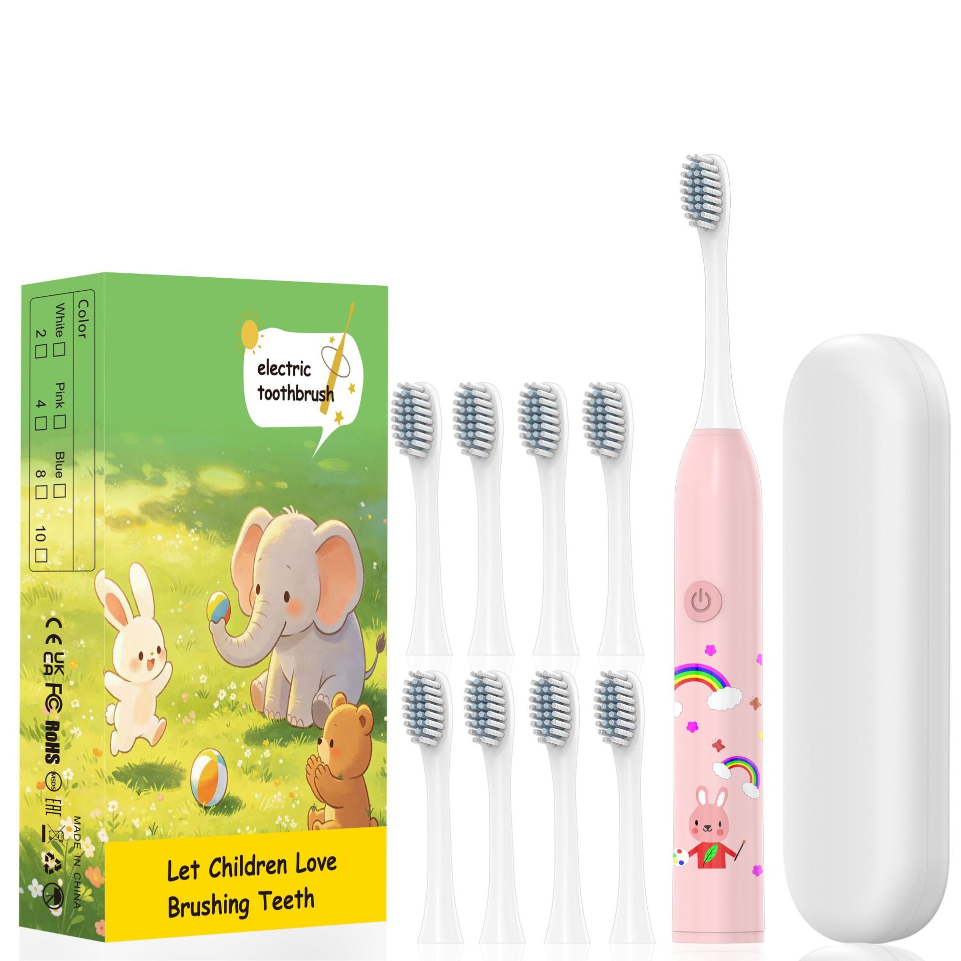 Playful Kids Electric Toothbrush, Extra-Soft Bristles, Fun Design