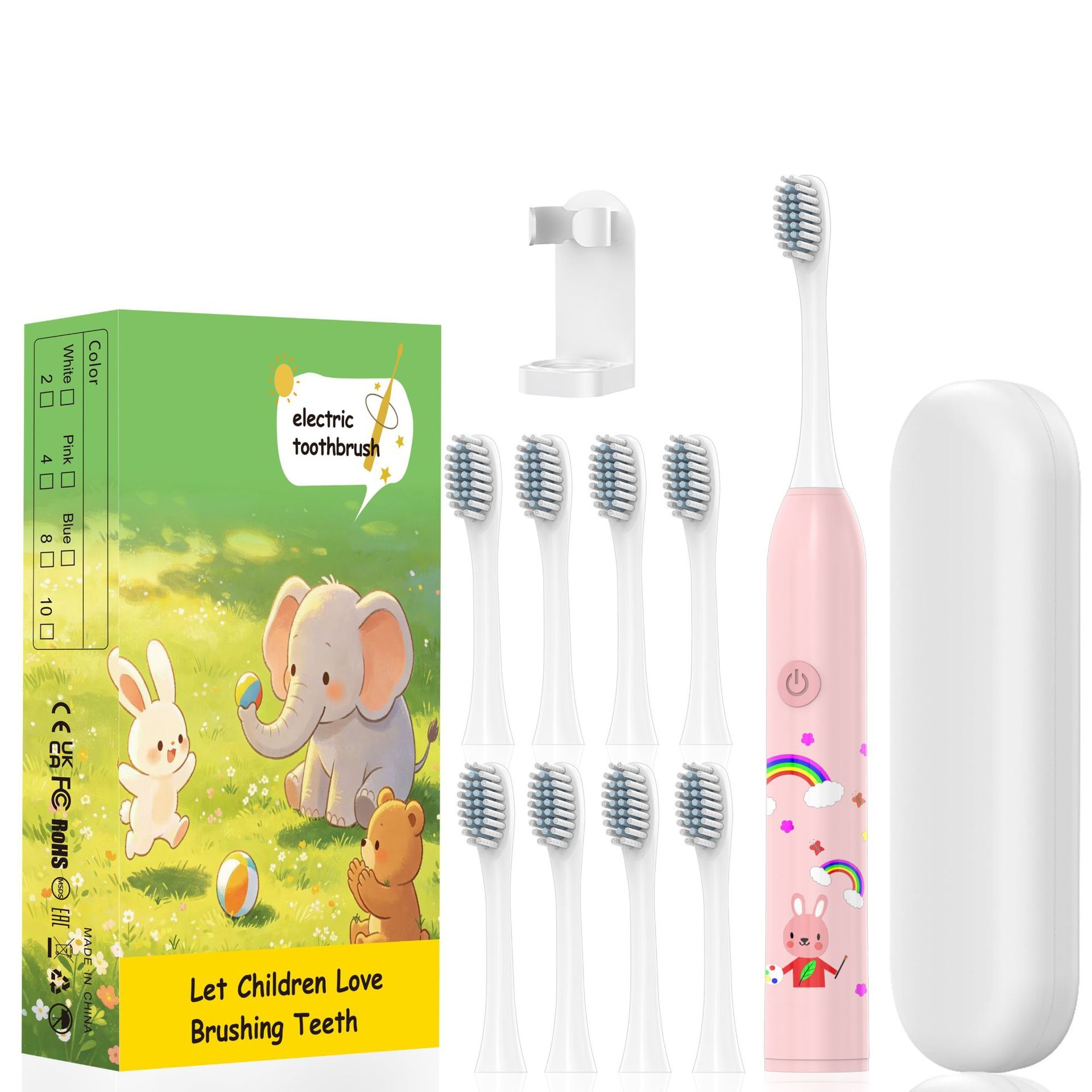 Playful Kids Electric Toothbrush, Extra-Soft Bristles, Fun Design