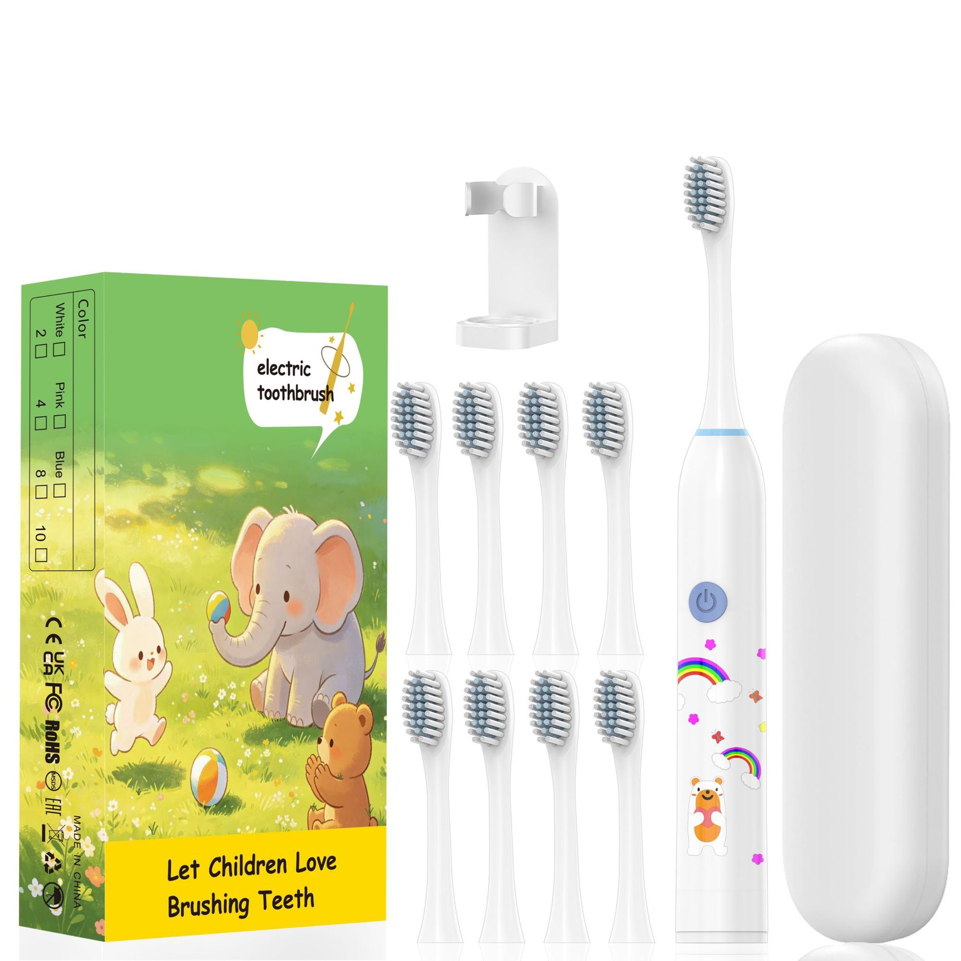 Playful Kids Electric Toothbrush, Extra-Soft Bristles, Fun Design