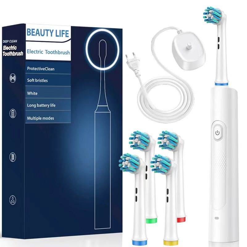 Brosse à dents électrique professionnelle Beauty Life, nettoyage en profondeur, 4/8 têtes