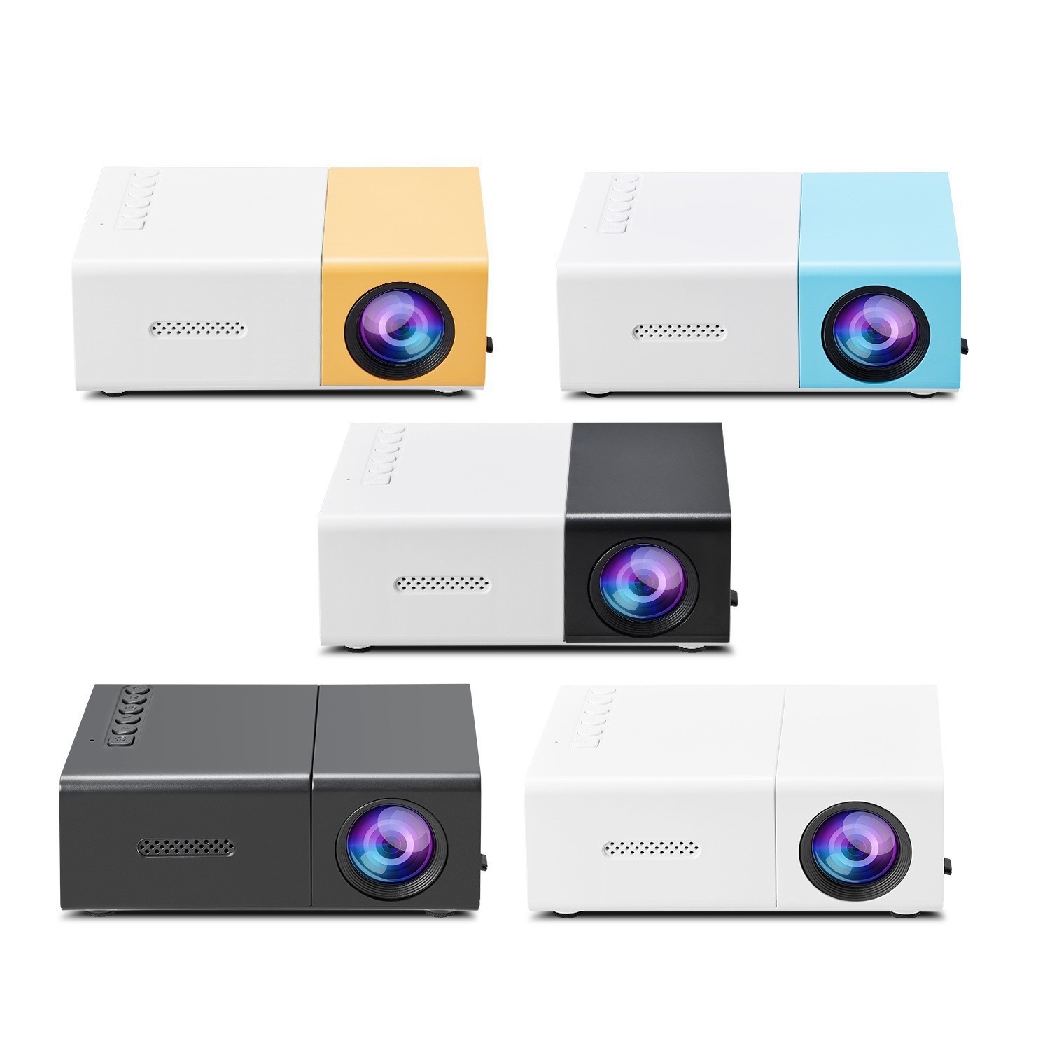 Portable Mini 1080P Full HD Projector for Home Theater & Outdoor Use -Model#YG300