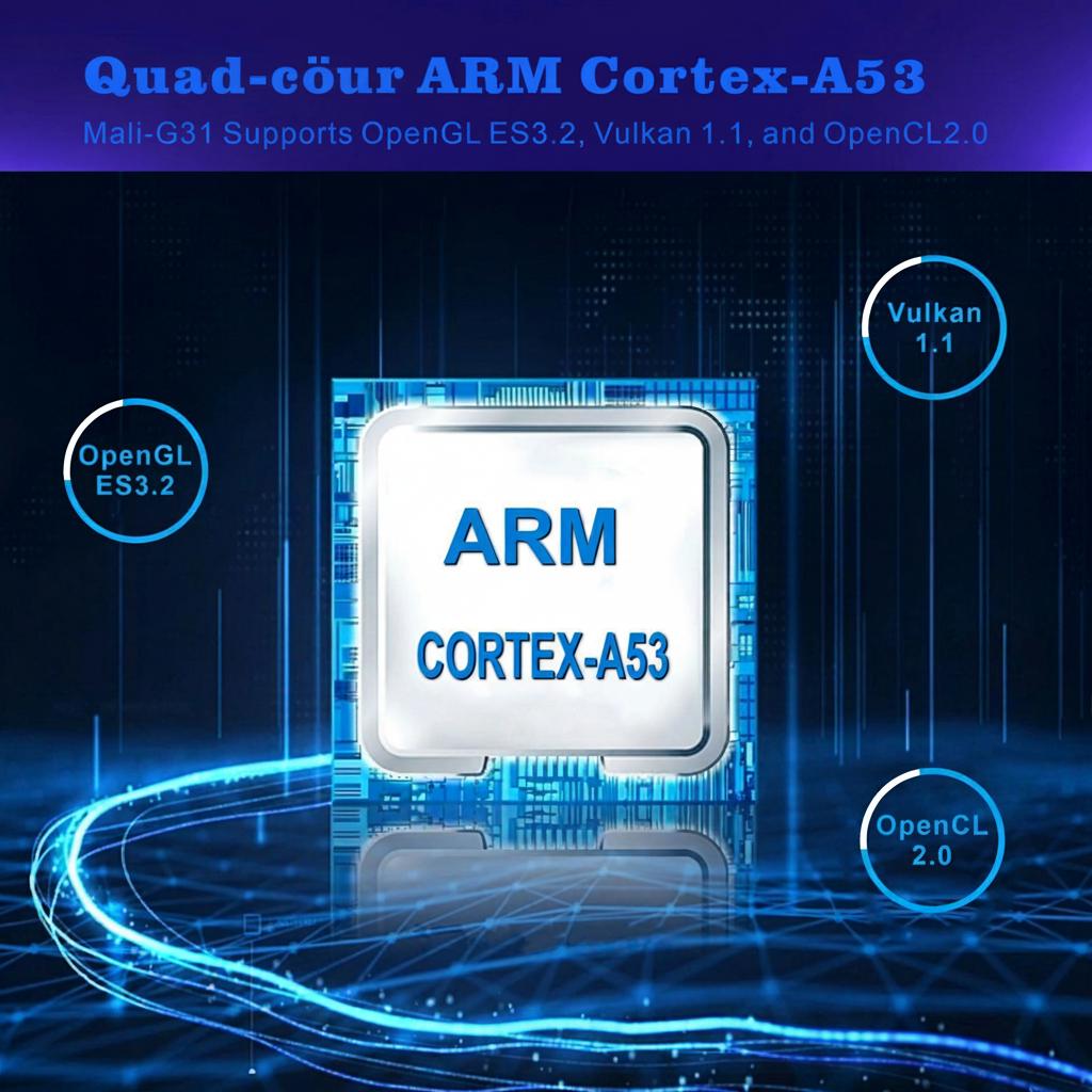 Projecteur intelligent portable 4K compatible Android 11 Wi-Fi 6, résolution 1280 x 720p, écran de 130 pouces - Modèle n° HY300