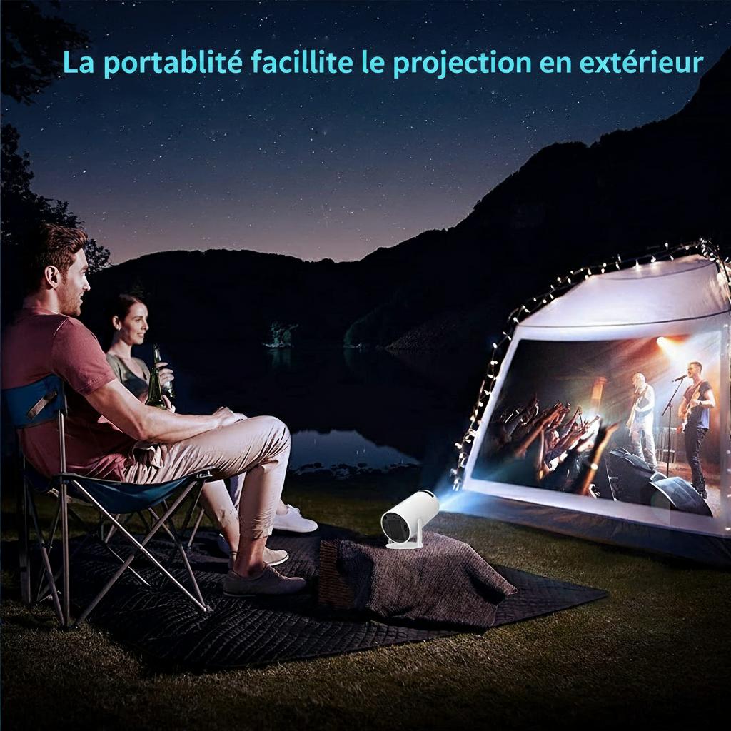 Projecteur portable intelligent 4K Android 11.0, compatible 720p et 1280 x 720p, écran de 130 pouces, modèle HY300 Pro