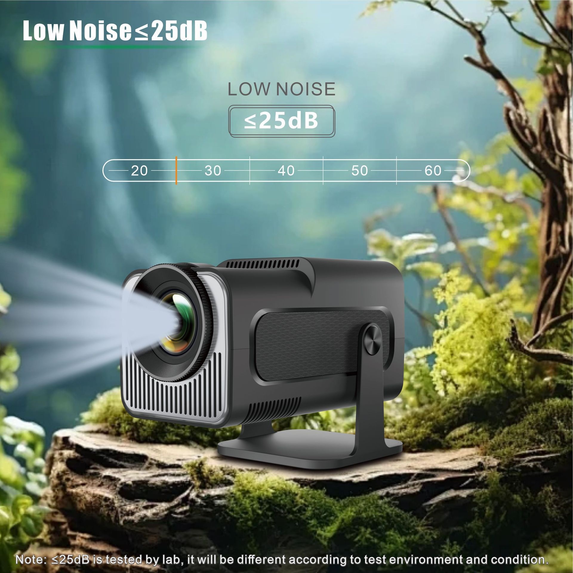 Mini Portable Smart Projector 4K Support Android 11.0 with auto ladder correction - Model#HY320mini