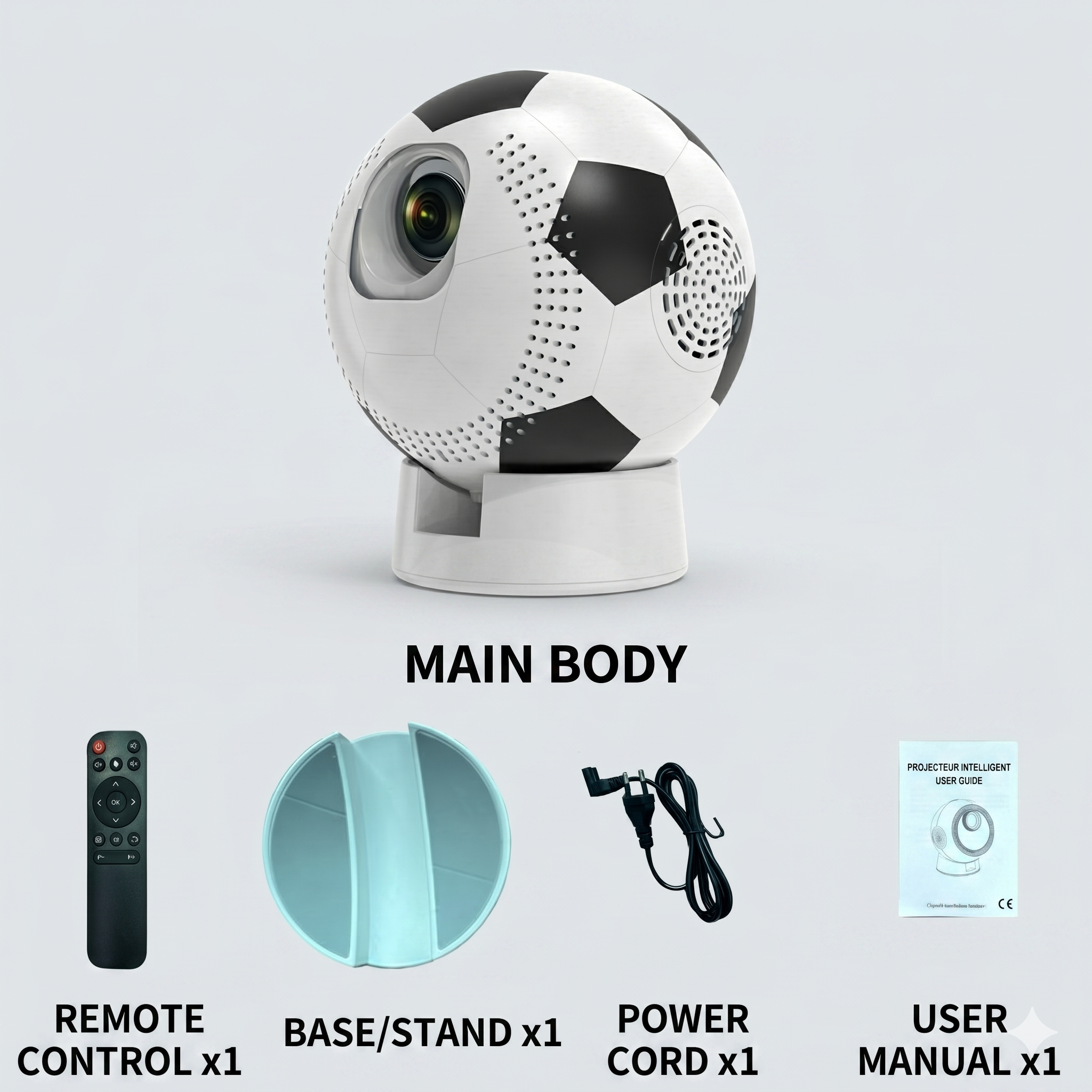2026 World Cup Football 4K Smart Projector -  Support Android 13, 1080P HD, up to 130" display- Model#Q8