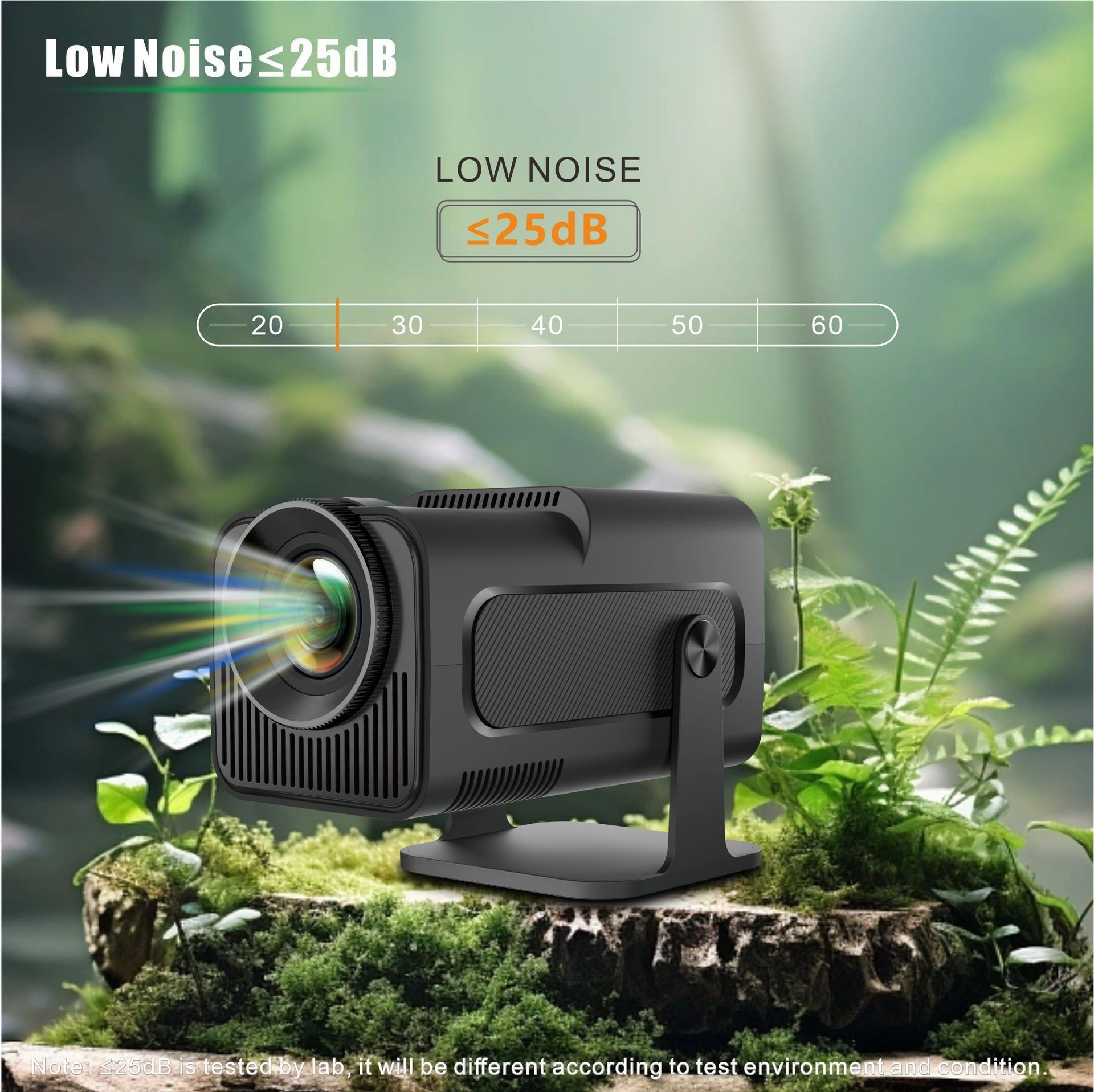 Smart Android 11.0 Portable Projector 130" Display Wi-Fi BT-6 - Model#HY320