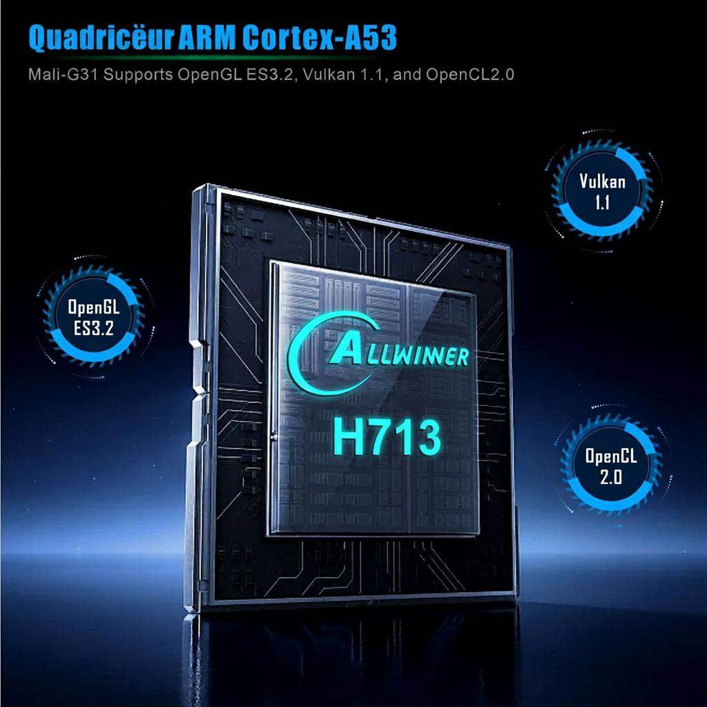 Projecteur portable intelligent Android 11.0, écran 130", Wi-Fi BT-6 - Modèle n° HY320