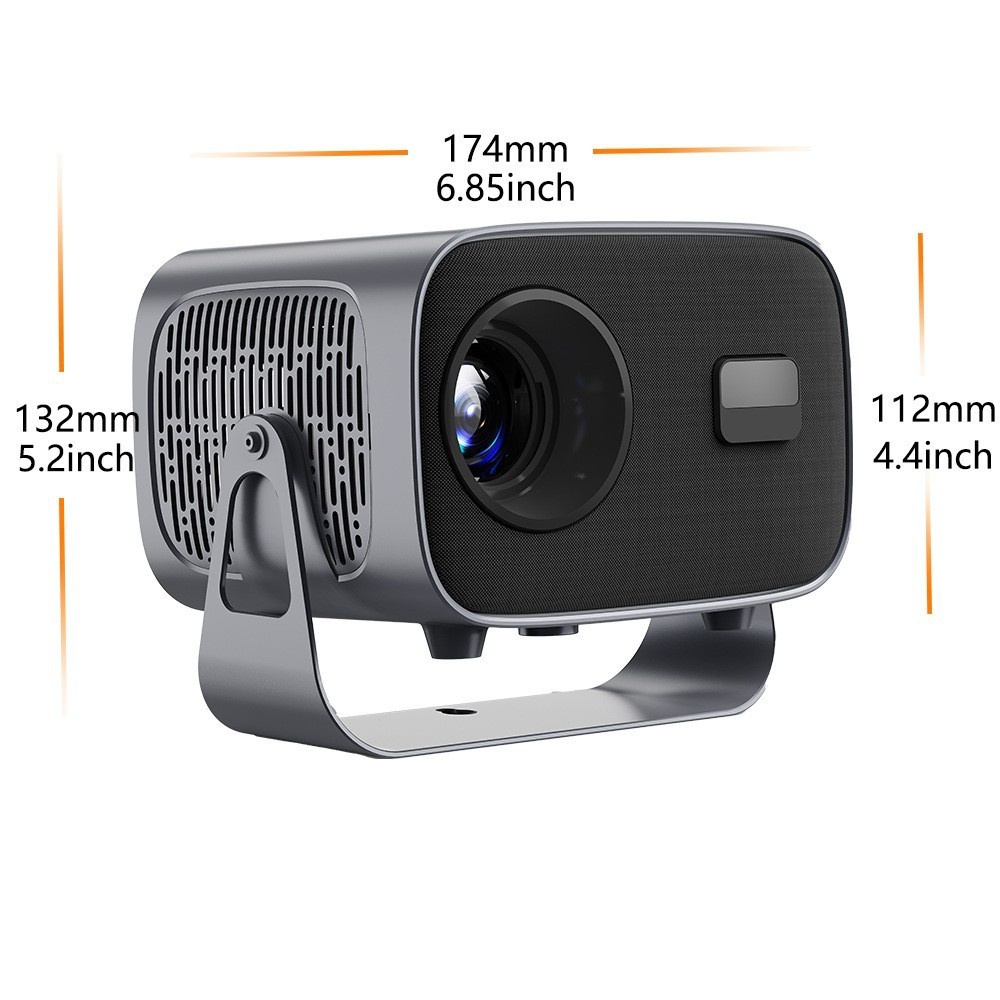 Portable 4K Smart Projector with Android 11, WiFi BT-5 & Bluetooth with auto electronic focus - Model#A10