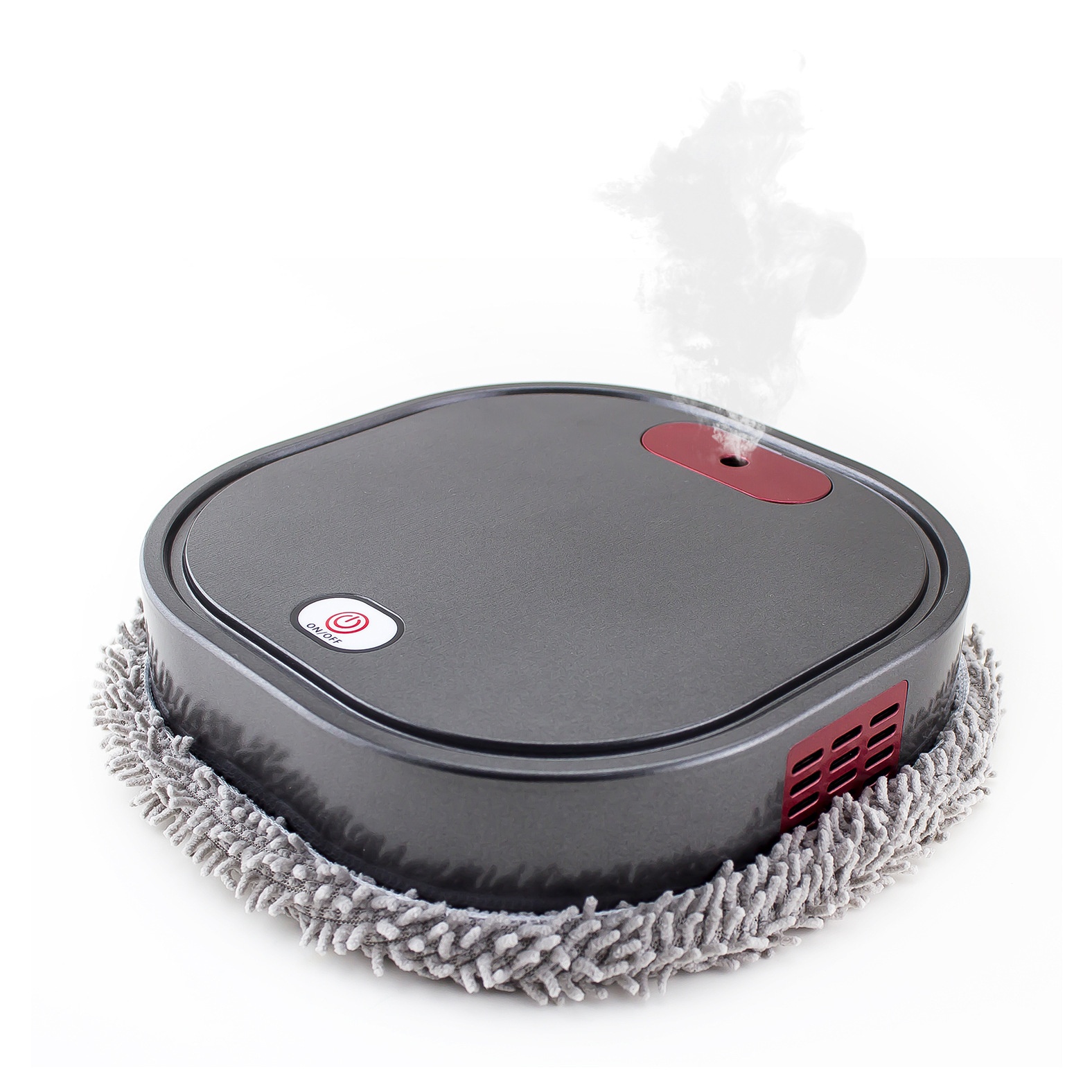Smart Robot Mop, Auto Floor Cleaner with Humidifying Mist & UV Light Sterilization, Slim 6cm Design, Dry/Wet Mopping, Quiet Operation, 90-Min Battery Life