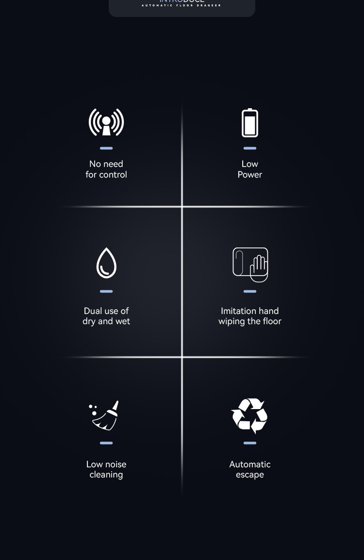 Smart Robotic Mop with Auto Spray, High-Speed Rotation Auto Floor Cleaner, Dual Dry/Wet Cleaning, Quiet Operation, 1200mAh Battery, 1.5 Hour Runtime