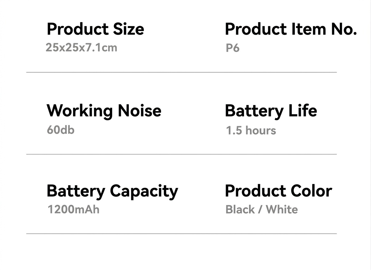 Smart Robotic Mop with Auto Spray, High-Speed Rotation Auto Floor Cleaner, Dual Dry/Wet Cleaning, Quiet Operation, 1200mAh Battery, 1.5 Hour Runtime