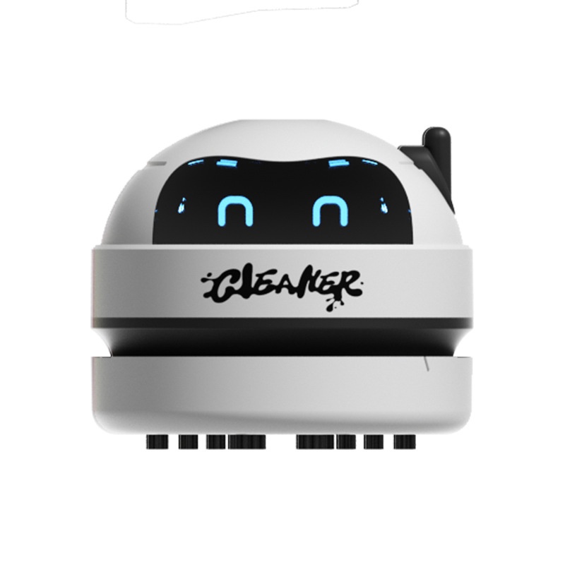 Portable Mini Desktop Vacuum Cleaner, USB Rechargeable Dust Sweeper for Keyboard & Desk, 3 Adjustable Suction Levels, Washable Filter, Compact Design
