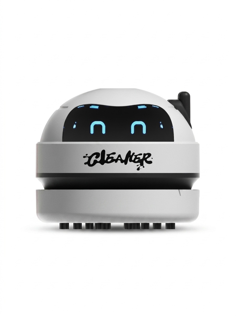 Portable Mini Desktop Vacuum Cleaner, USB Rechargeable Dust Sweeper for Keyboard & Desk, 3 Adjustable Suction Levels, Washable Filter, Compact Design