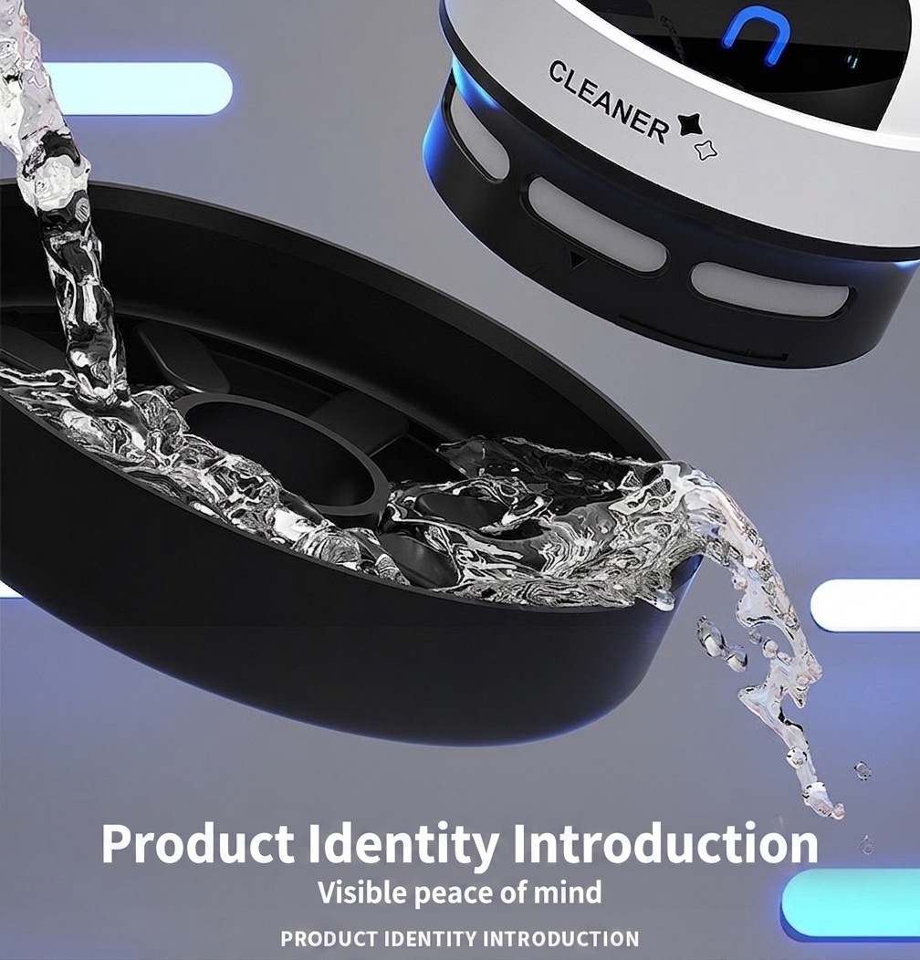 Mini Desktop Vacuum Cleaner, USB Rechargeable Portable Dust Sweeper for Crumbs & Pet Hair, 500mAh Battery, Powerful Suction, Microporous Filter, 5 Spiral Blades