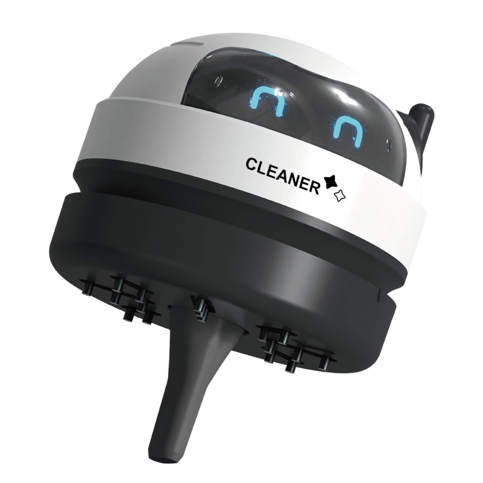 Mini Desktop Vacuum Cleaner, USB Rechargeable Portable Dust Sweeper for Crumbs & Pet Hair, 500mAh Battery, Powerful Suction, Microporous Filter, 5 Spiral Blades