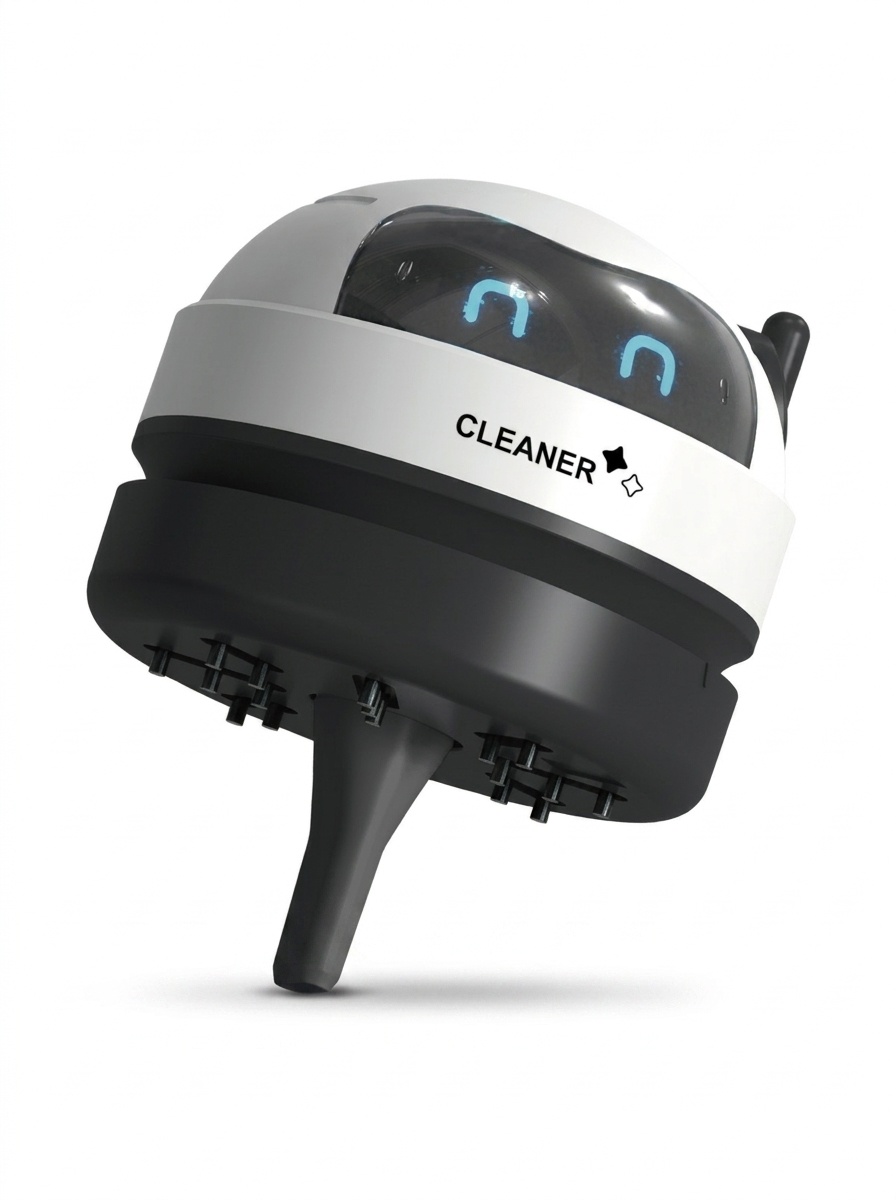 Mini Desktop Vacuum Cleaner, USB Rechargeable Portable Dust Sweeper for Crumbs & Pet Hair, 500mAh Battery, Powerful Suction, Microporous Filter, 5 Spiral Blades