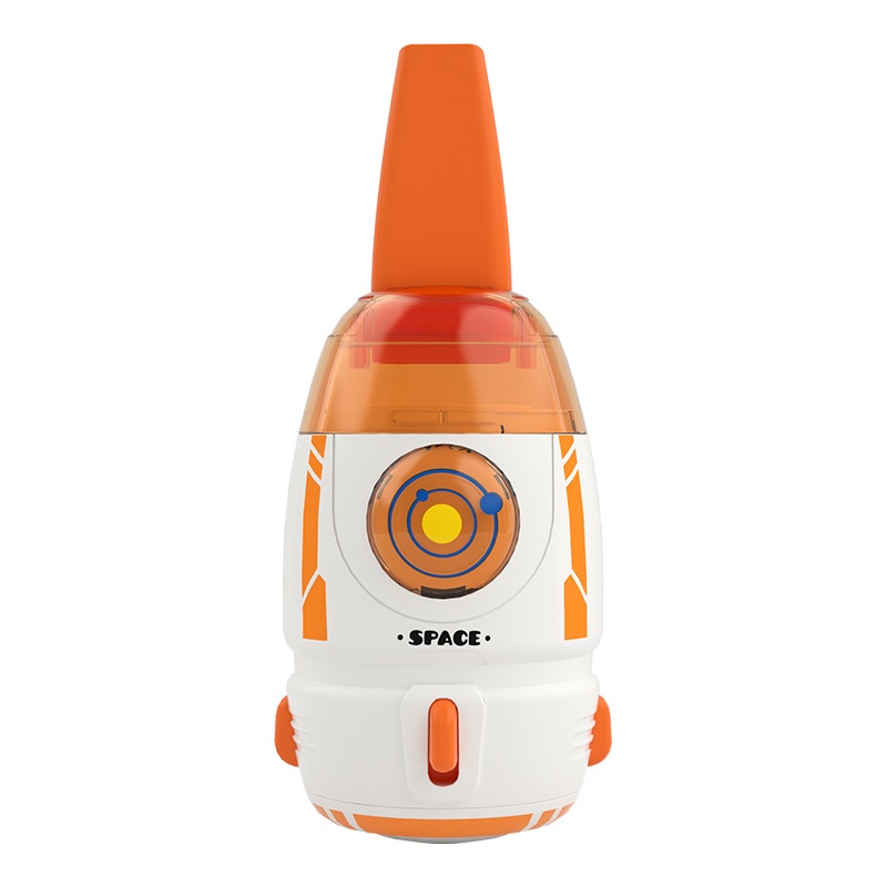Rocket Desktop Vacuum Cleaner, Portable Mini Dust Sweeper for Desk, Keyboard & Car Interior, Strong Adsorption, Removable Transparent Dust Bin, Compact Design