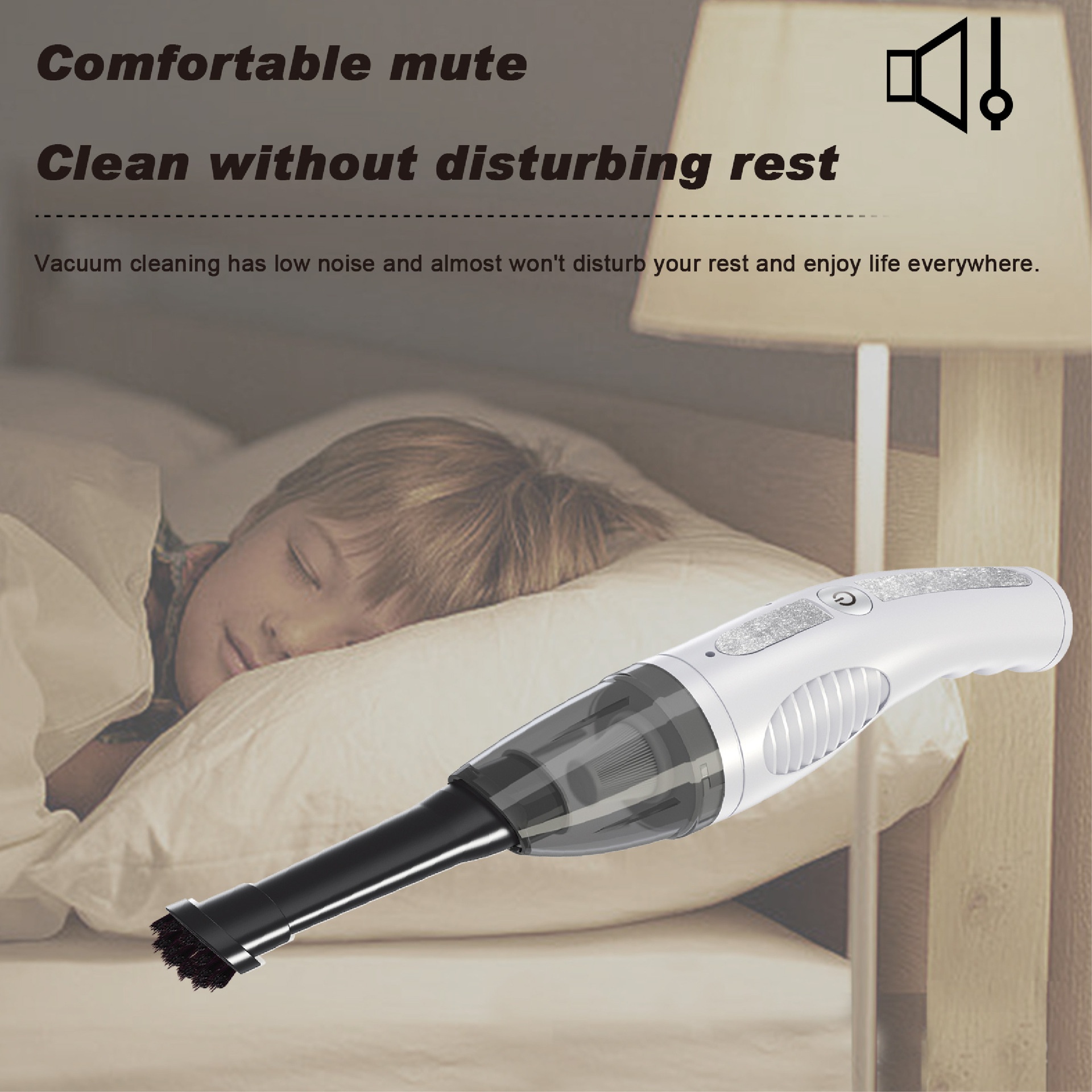 Wireless Handheld Car Vacuum Cleaner, Portable & Powerful Suction for Deep Cleaning, Ergonomic Design, Quiet Operation, Long-Lasting Battery for Home & Office