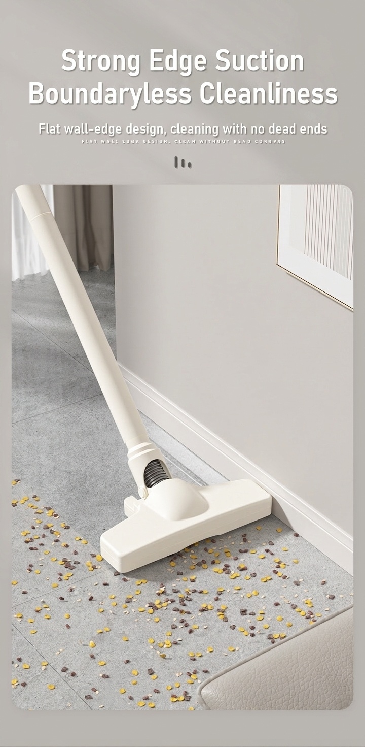 Cordless Stick Vacuum Cleaner, Wireless Handheld with Powerful Suction, Multi-Stage Filtration, Lightweight Design, Long-Lasting Battery, Versatile Brush Head