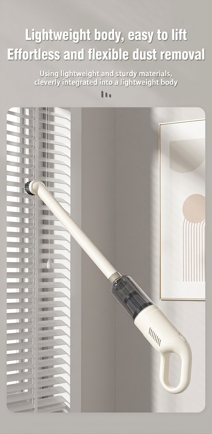 Cordless Stick Vacuum Cleaner, Wireless Handheld with Powerful Suction, Multi-Stage Filtration, Lightweight Design, Long-Lasting Battery, Versatile Brush Head