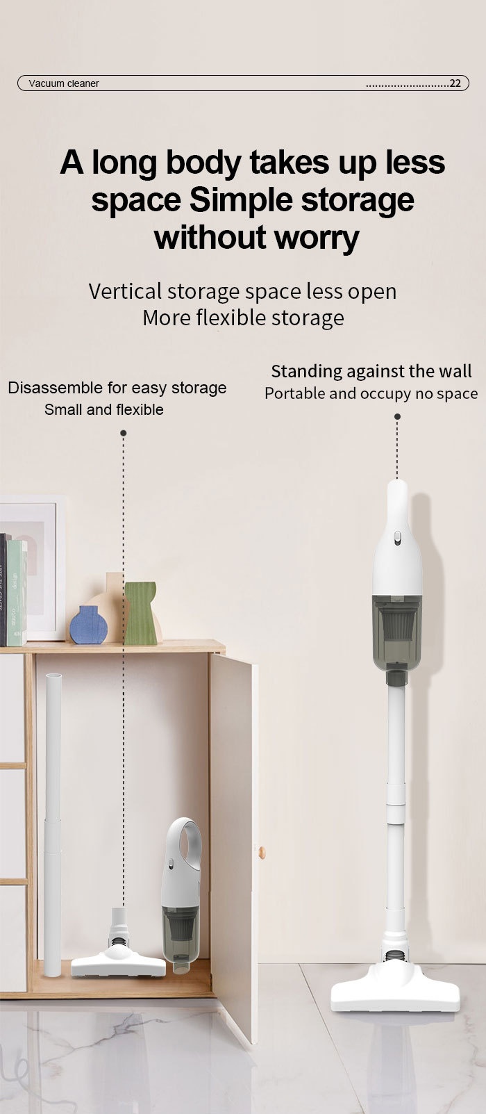 Portable Wireless Handheld Vacuum Cleaner, 15000Pa Strong Suction, 5-Fold Filtration System, Under 70dB Quiet Operation, 30-Min Battery, Multiple Attachments
