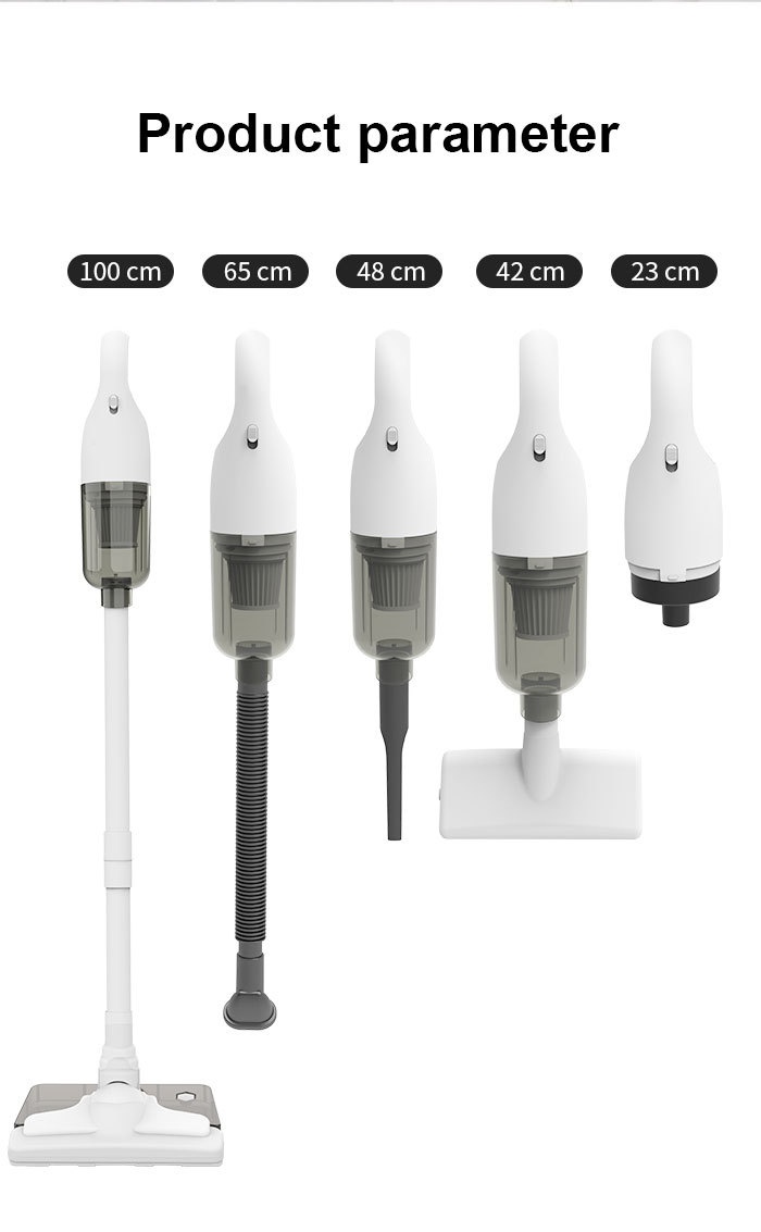 Portable Wireless Handheld Vacuum Cleaner, 15000Pa Strong Suction, 5-Fold Filtration System, Under 70dB Quiet Operation, 30-Min Battery, Multiple Attachments