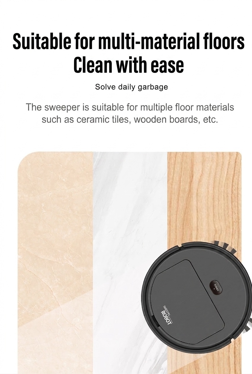 K235 3-in-1 Smart Robot Vacuum Cleaner with Mop & Humidifier, Sweeping & Vacuuming, Smart Obstacle Avoidance, 1500mAh Battery, 60+ Min Quiet Operation