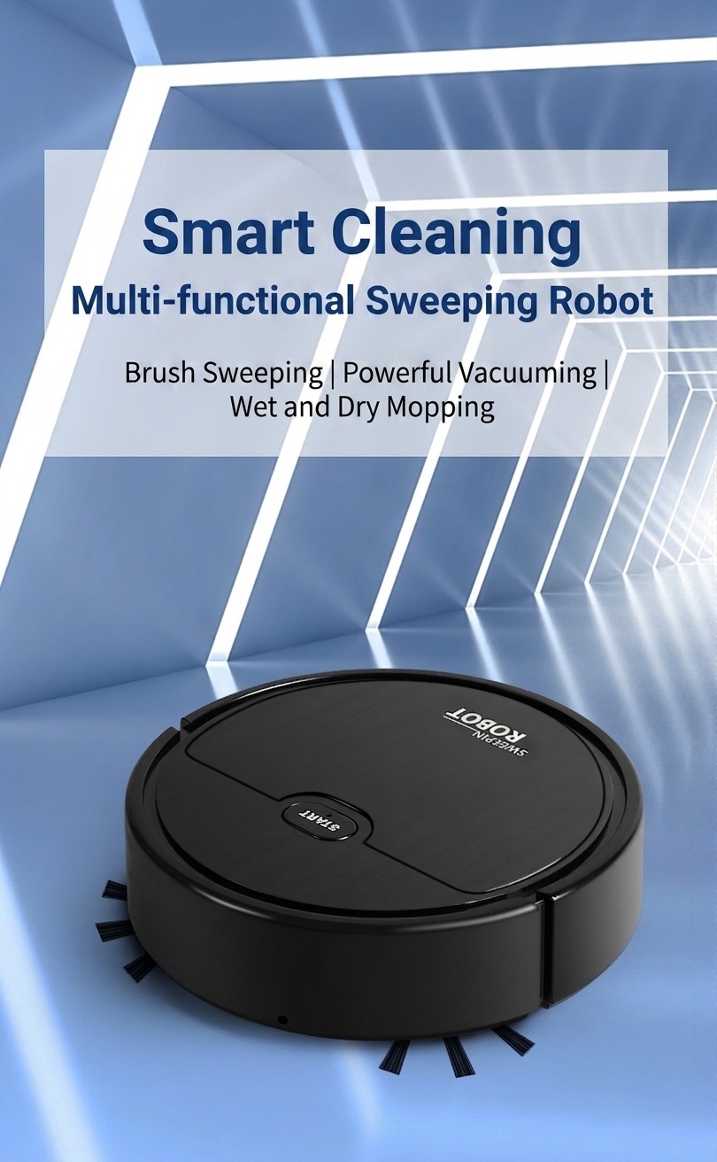 K235 3-in-1 Smart Robot Vacuum Cleaner with Mop & Humidifier, Sweeping & Vacuuming, Smart Obstacle Avoidance, 1500mAh Battery, 60+ Min Quiet Operation