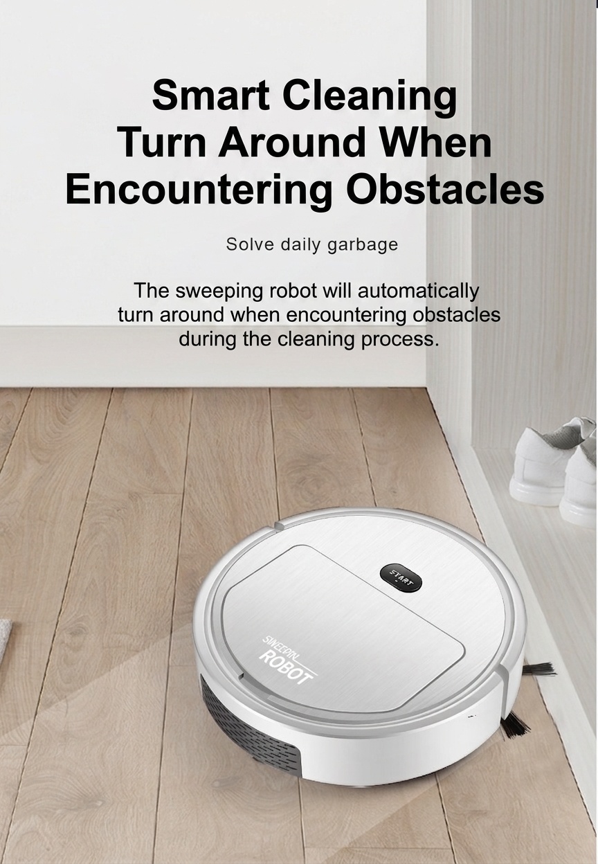 K235 3-in-1 Smart Robot Vacuum Cleaner with Mop & Humidifier, Sweeping & Vacuuming, Smart Obstacle Avoidance, 1500mAh Battery, 60+ Min Quiet Operation