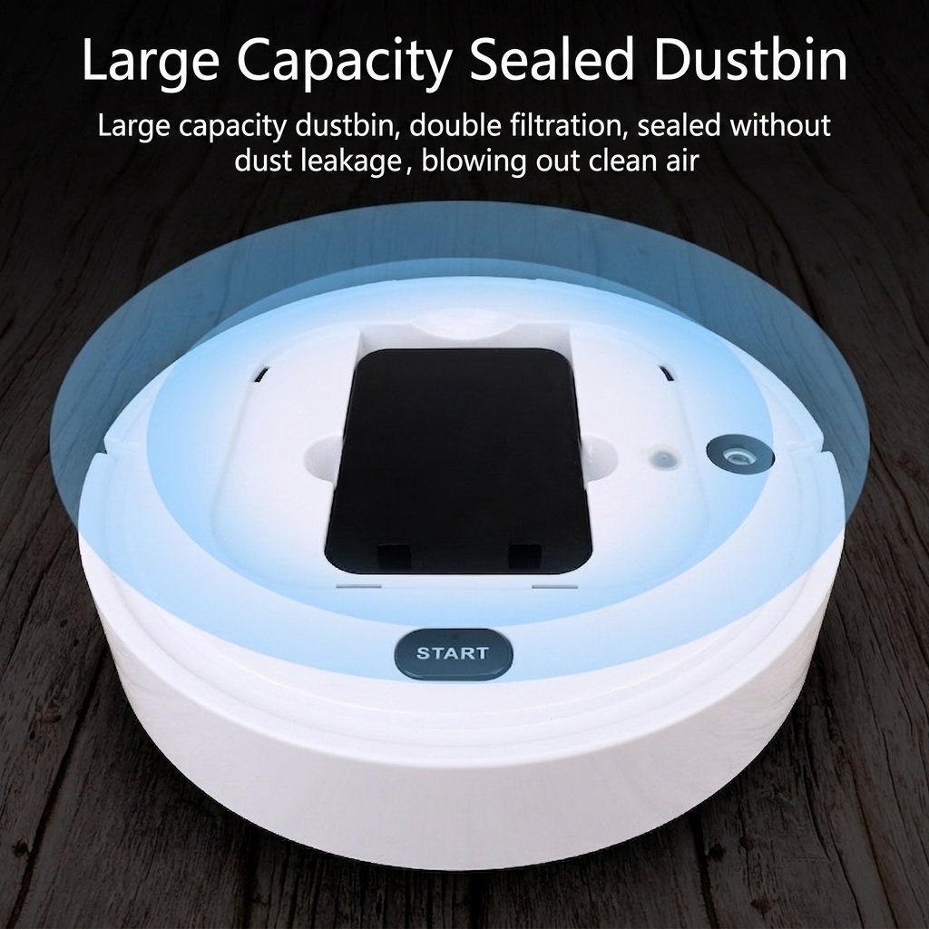 Smart Robot Vacuum Cleaner with Auto Mop & Spray, 1800Pa Powerful Suction, Slim Design for Under Furniture, Quiet Operation (<60dB), 90-Min Battery Life
