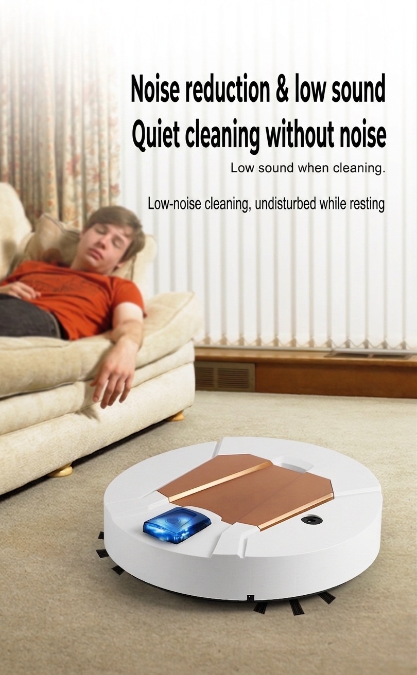 4-in-1 Smart Robot Vacuum Cleaner with Mop & Humidifier Function, Powerful Suction & Sweeping, Slim Design, Quiet Operation, 90-Min Battery Life