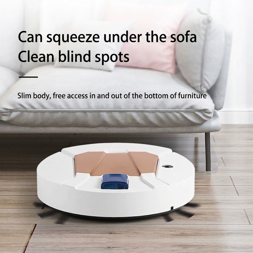 4-in-1 Smart Robot Vacuum Cleaner with Mop & Humidifier Function, Powerful Suction & Sweeping, Slim Design, Quiet Operation, 90-Min Battery Life