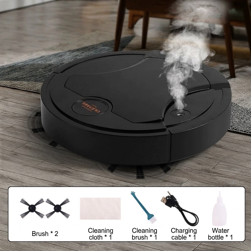 K250A Smart Robot Vacuum Cleaner, 5-in-1 Sweep, Mop, Vacuum, Humidify & UV Sterilize, Intelligent Obstacle Avoidance, 1200mAh Battery, 90-Min Runtime