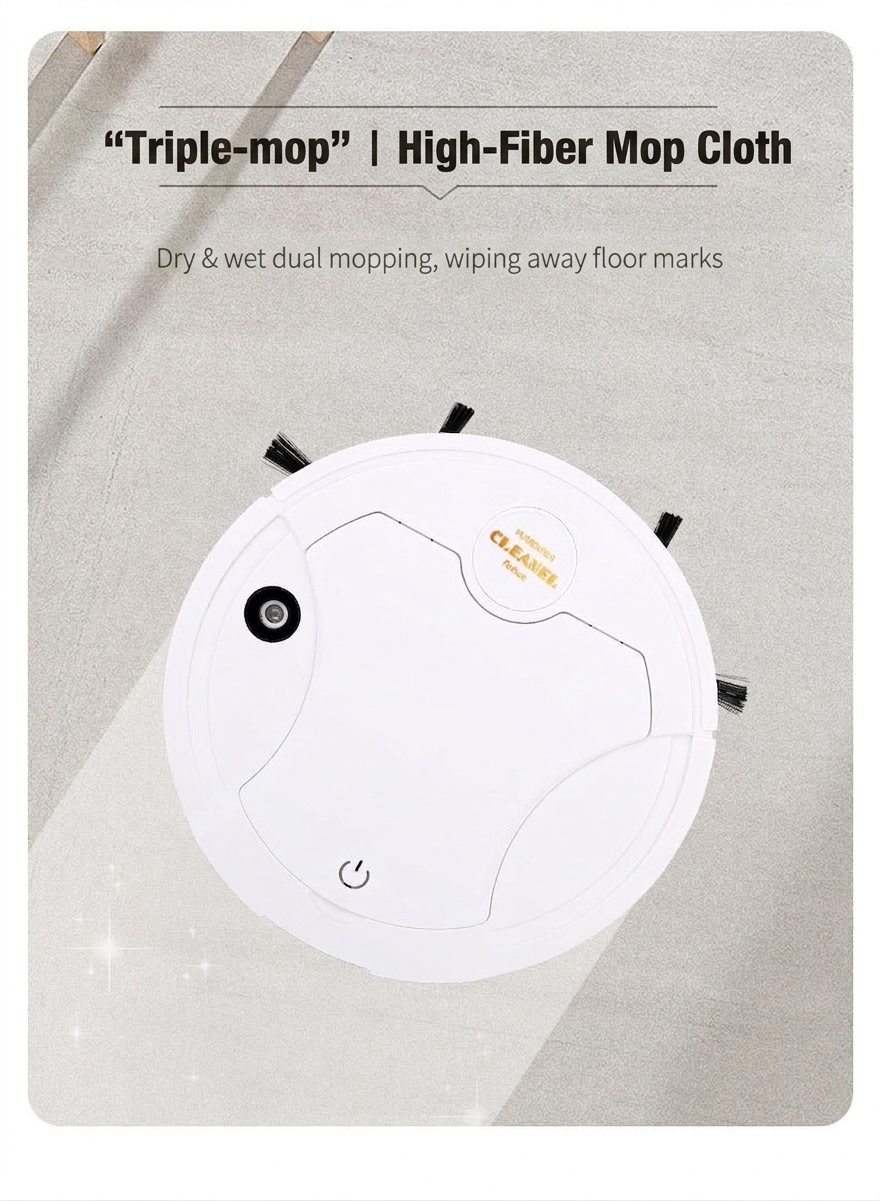 K250A Smart Robot Vacuum Cleaner, 5-in-1 Sweep, Mop, Vacuum, Humidify & UV Sterilize, Intelligent Obstacle Avoidance, 1200mAh Battery, 90-Min Runtime
