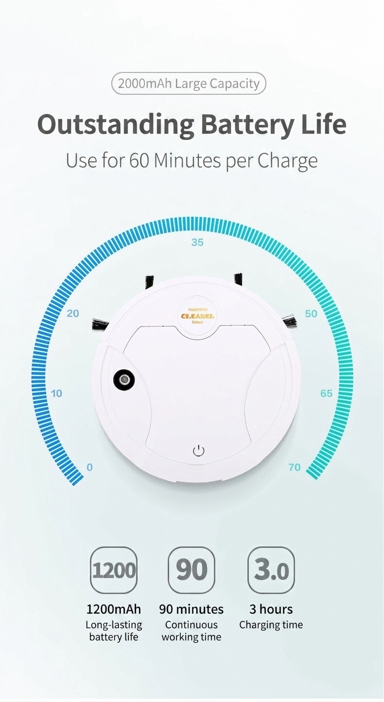 K250A Smart Robot Vacuum Cleaner, 5-in-1 Sweep, Mop, Vacuum, Humidify & UV Sterilize, Intelligent Obstacle Avoidance, 1200mAh Battery, 90-Min Runtime