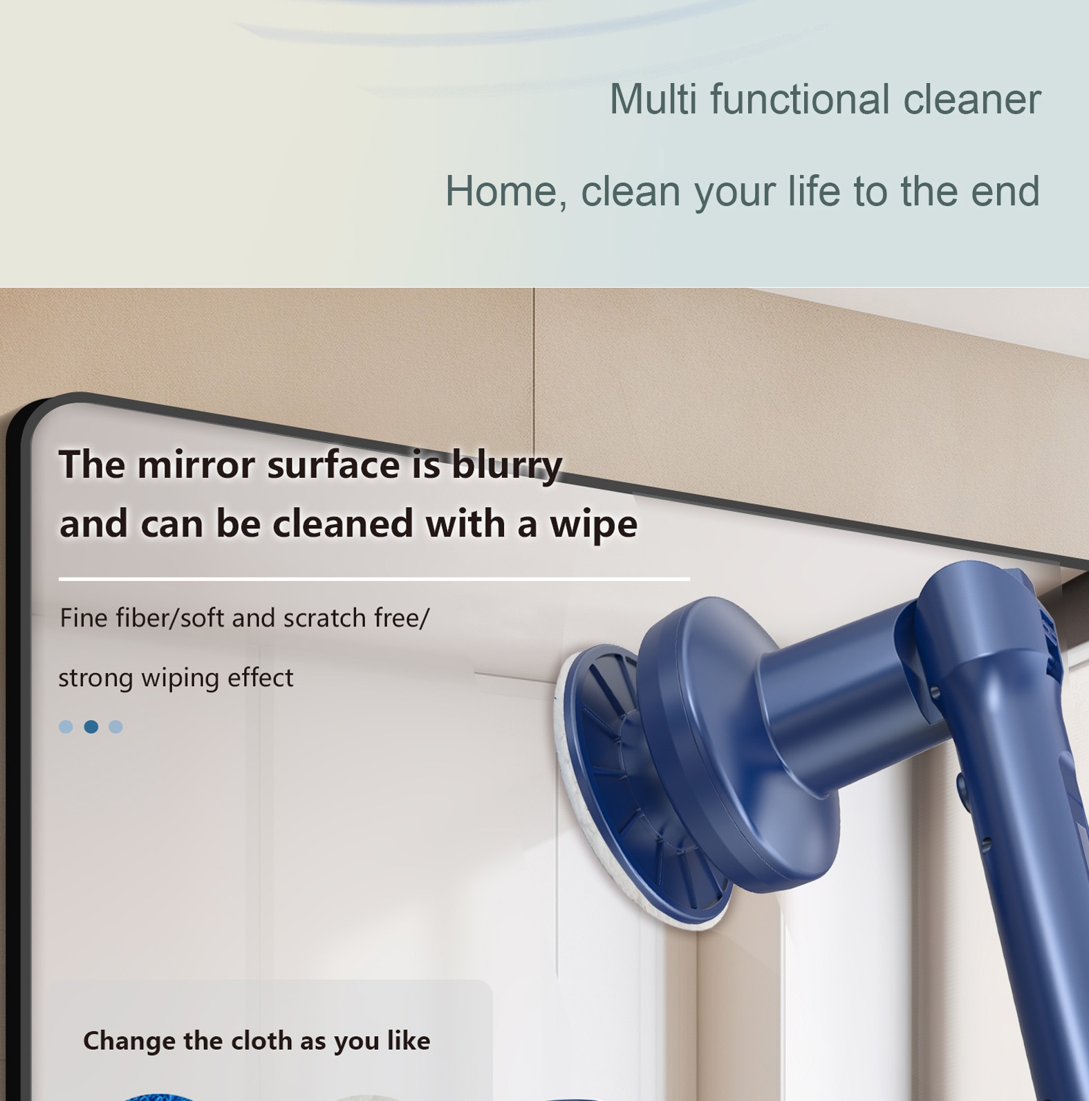 Multi-functional Electric Rotating Cleaning Brush, Power Scrubber for Home & Car, Deep Cleaning Powerful Motor, Interchangeable Brush Heads, Ergonomic Design