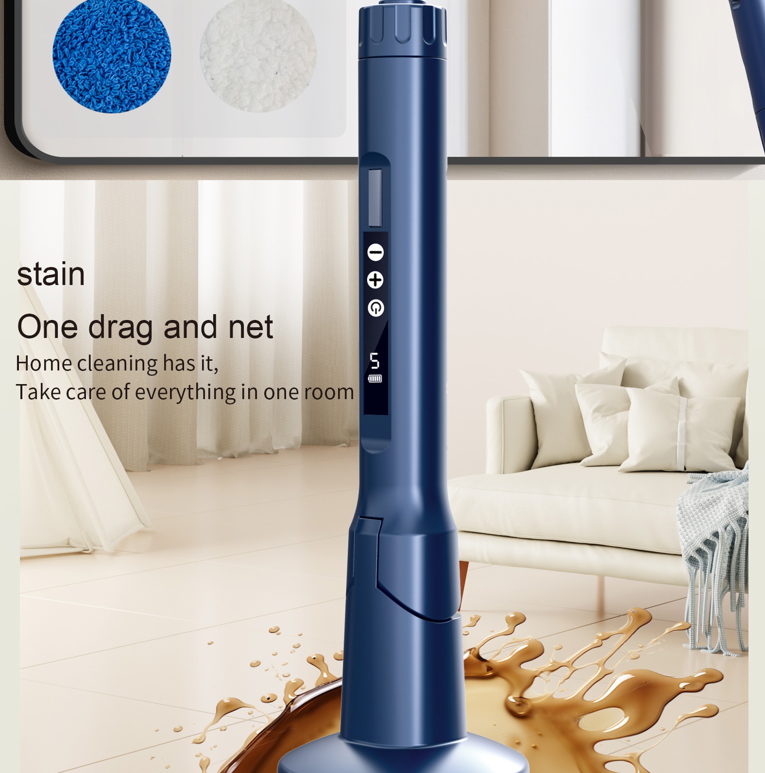 Multi-functional Electric Rotating Cleaning Brush, Power Scrubber for Home & Car, Deep Cleaning Powerful Motor, Interchangeable Brush Heads, Ergonomic Design