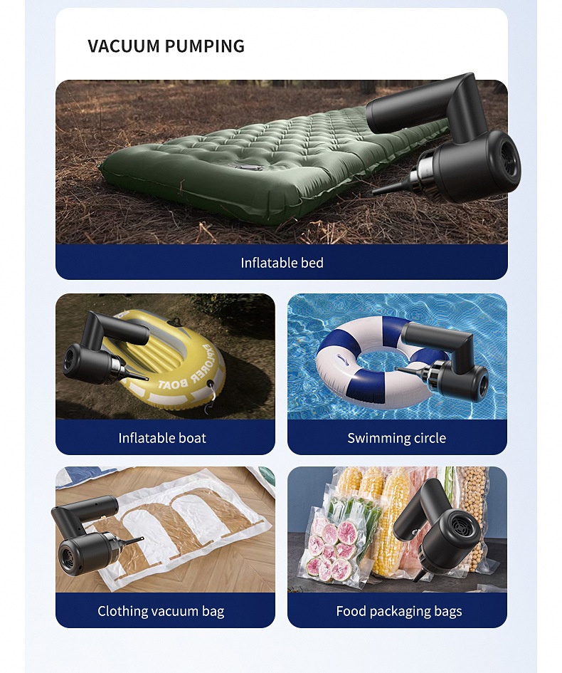 5-in-1 Portable Wireless Handheld Vacuum Cleaner & Water Wiper, 5000PA Powerful Suction, Type-C Fast Charging, Multiple Attachments for Car & Home