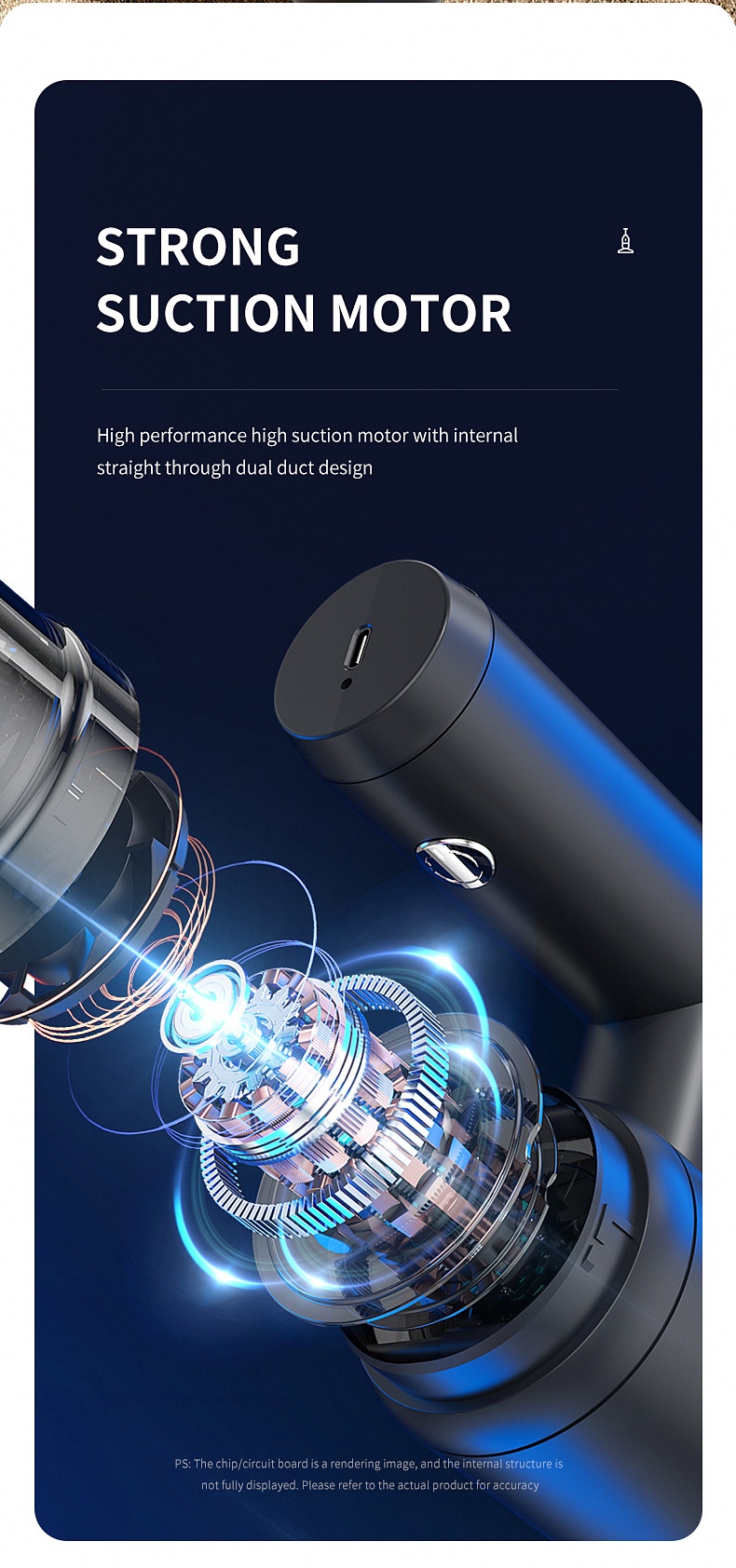 5-in-1 Portable Wireless Handheld Vacuum Cleaner & Water Wiper, 5000PA Powerful Suction, Type-C Fast Charging, Multiple Attachments for Car & Home