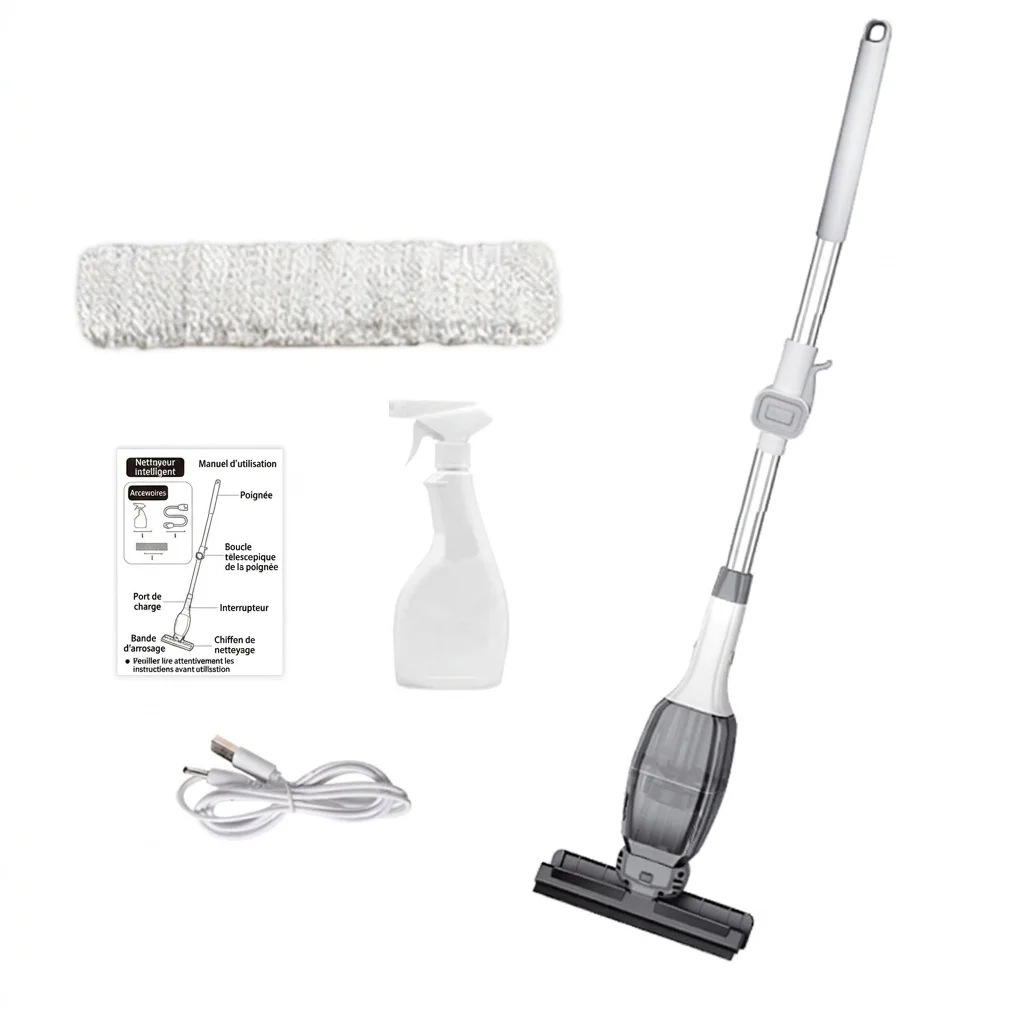 Aspirateur et nettoyeur d'eau portable sans fil 5 en 1, aspiration puissante de 5000 Pa, charge rapide USB-C, nombreux accessoires pour voiture et maison