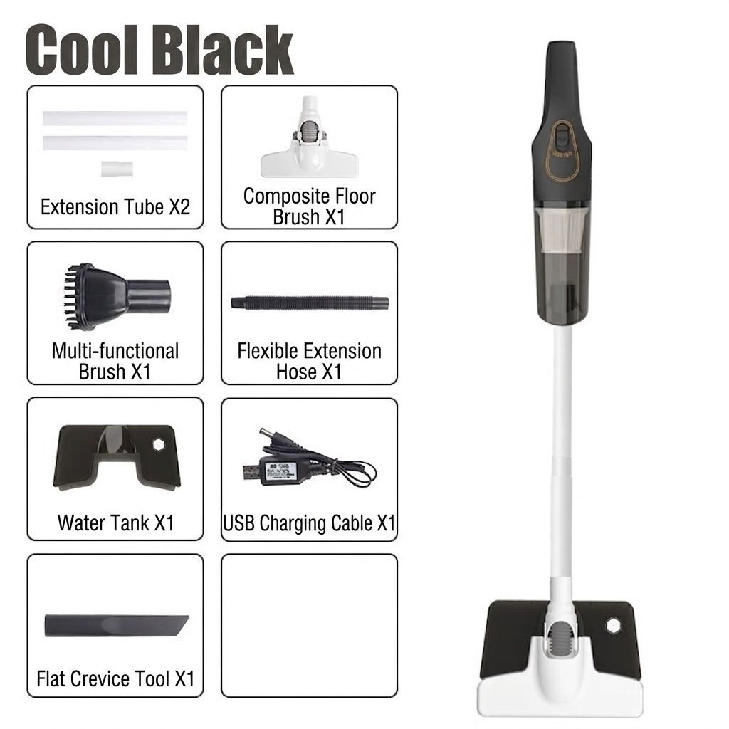 120W Wireless Handheld Vacuum Cleaner, 10kPa Powerful Suction, Lightweight & Portable for Home & Car, 5-Double Noise Reduction, 30-Min Battery Life