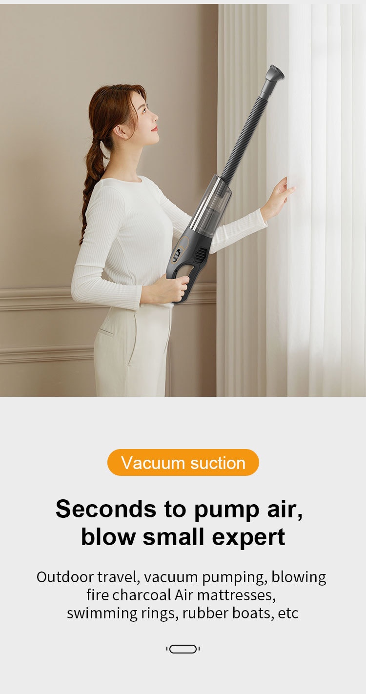 120W Wireless Handheld Vacuum Cleaner, 10kPa Powerful Suction, Lightweight & Portable for Home & Car, 5-Double Noise Reduction, 30-Min Battery Life